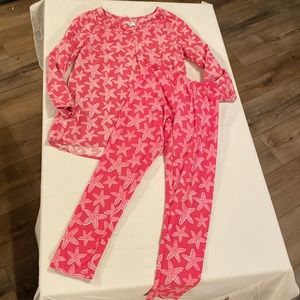 Crown & Ivy Starfish Pattern Girls Size Large 12-14. EUC
